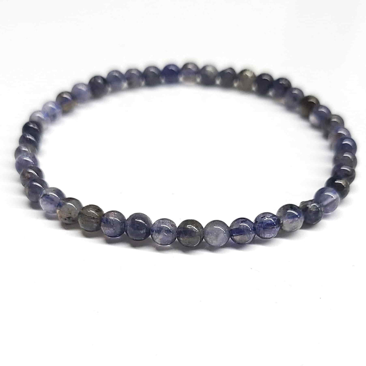 Iolite Round Bead Bracelet