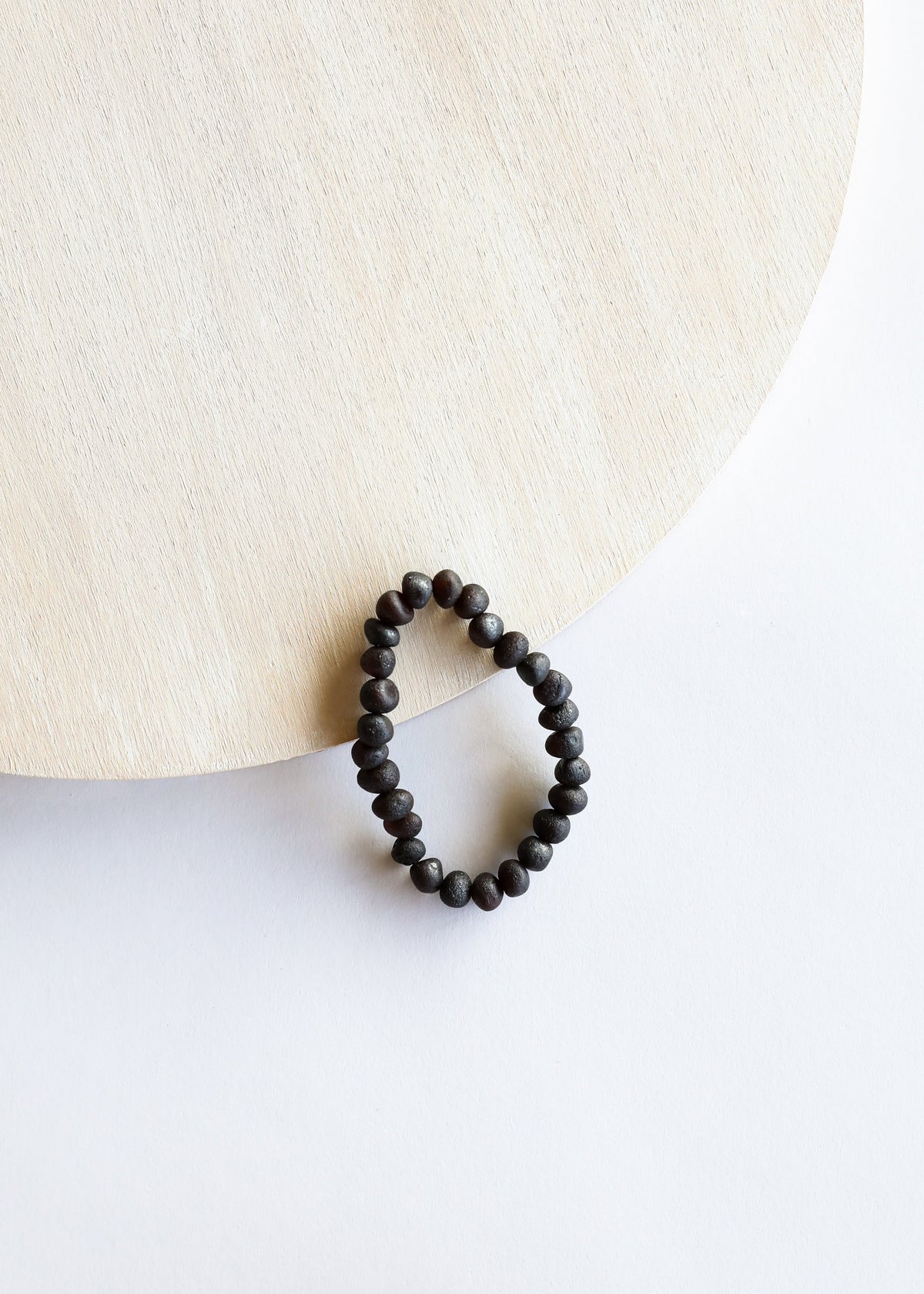 Raw Black Baltic Sea Amber || Bracelet Set