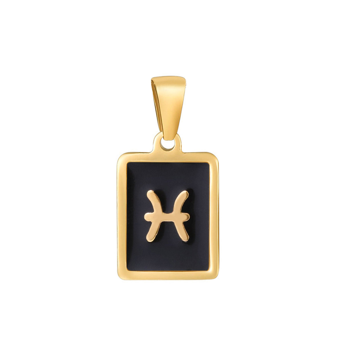 Dainty 24K Gold Filled Zodiac Sign Tag Astrology Horoscope Stainless Steel Pendants Unisex Jewelry | A-A1767-A-A1772