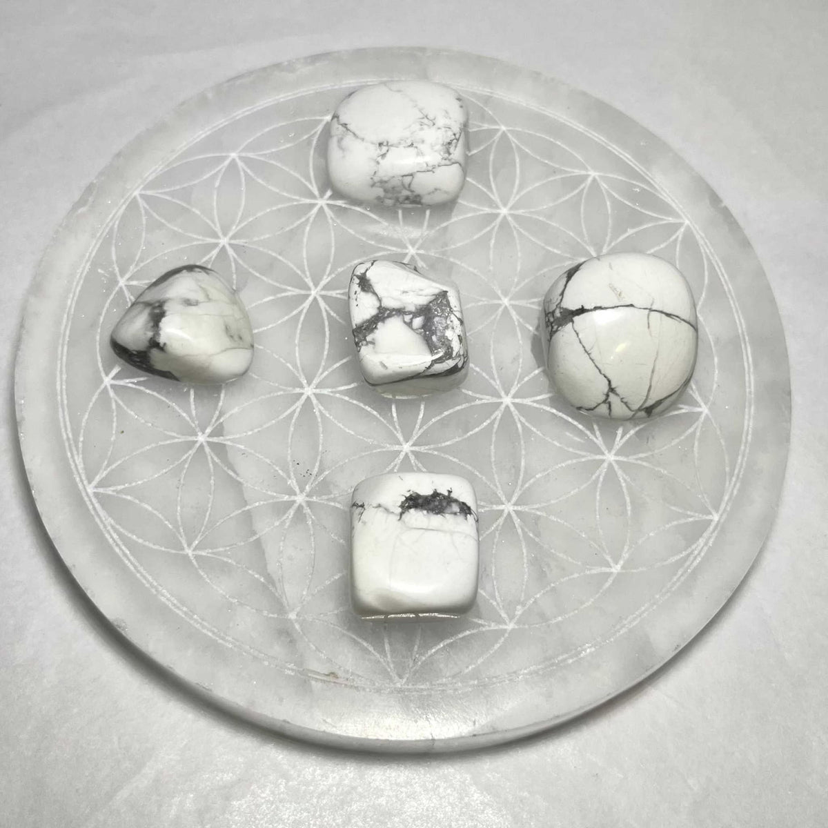 White Howlite Tumbled Stone