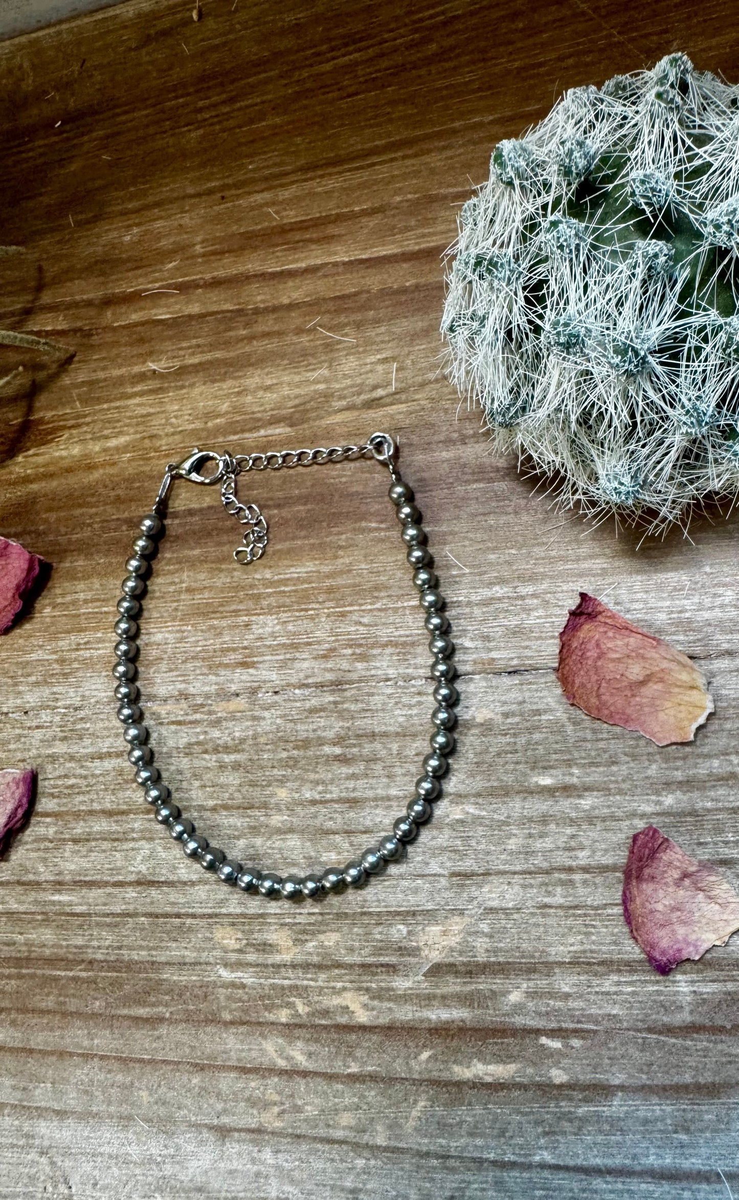 Silver Plated Beads Bracelet