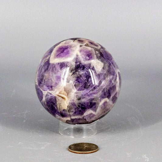 Amethyst Crystal Sphere Polished Purple Natural Stone