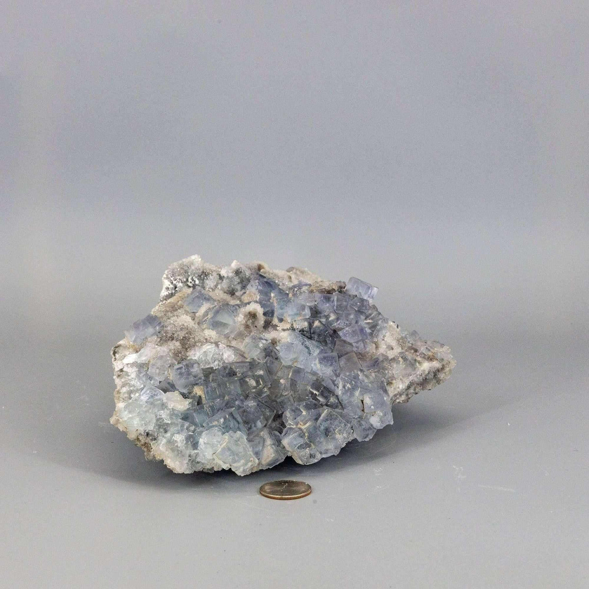 Blue Fluorite Crystal XL Sugar Cube Cluster Specimen