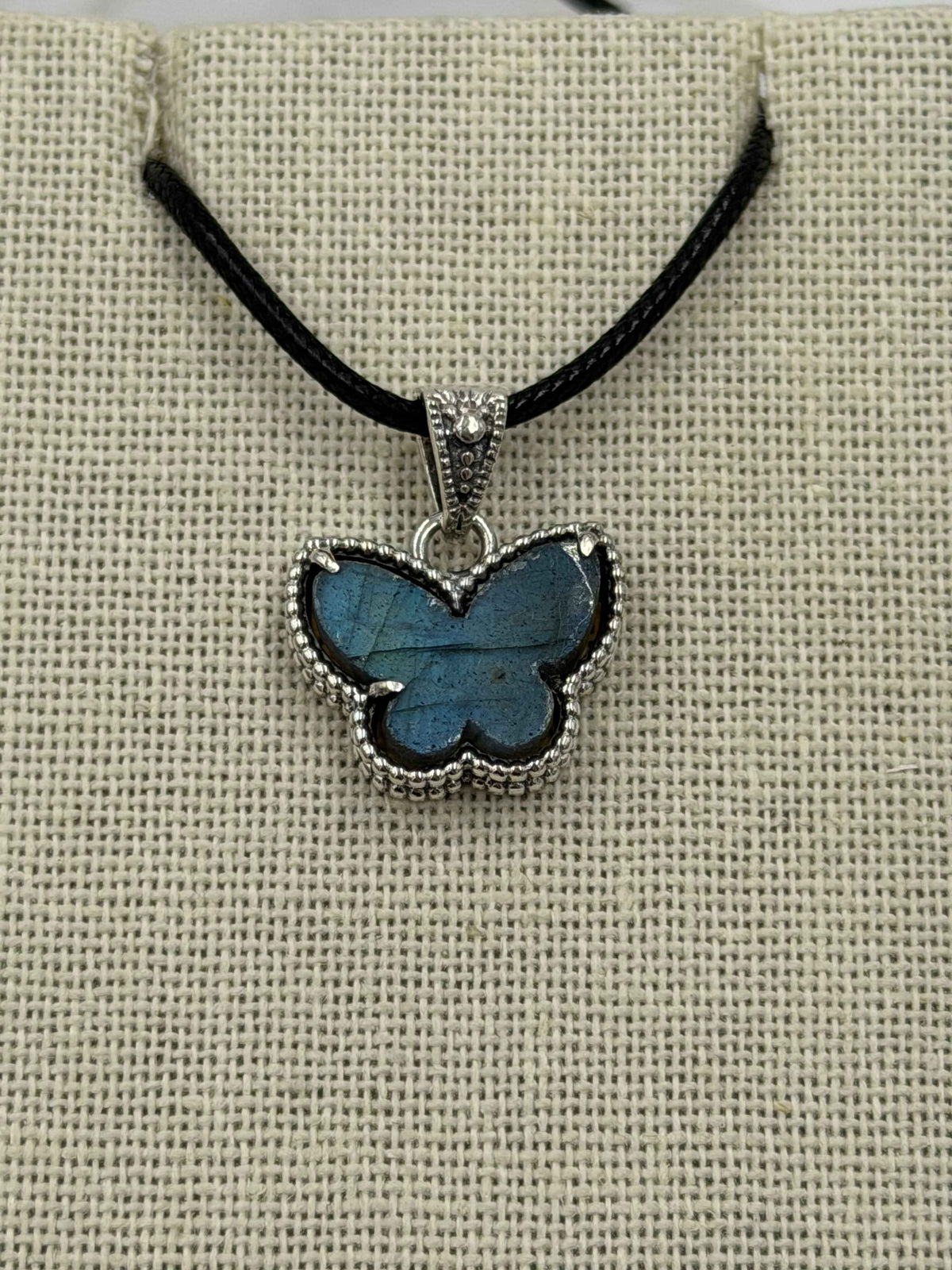 Sterling Silver Butterfly Labradorite Pendant
