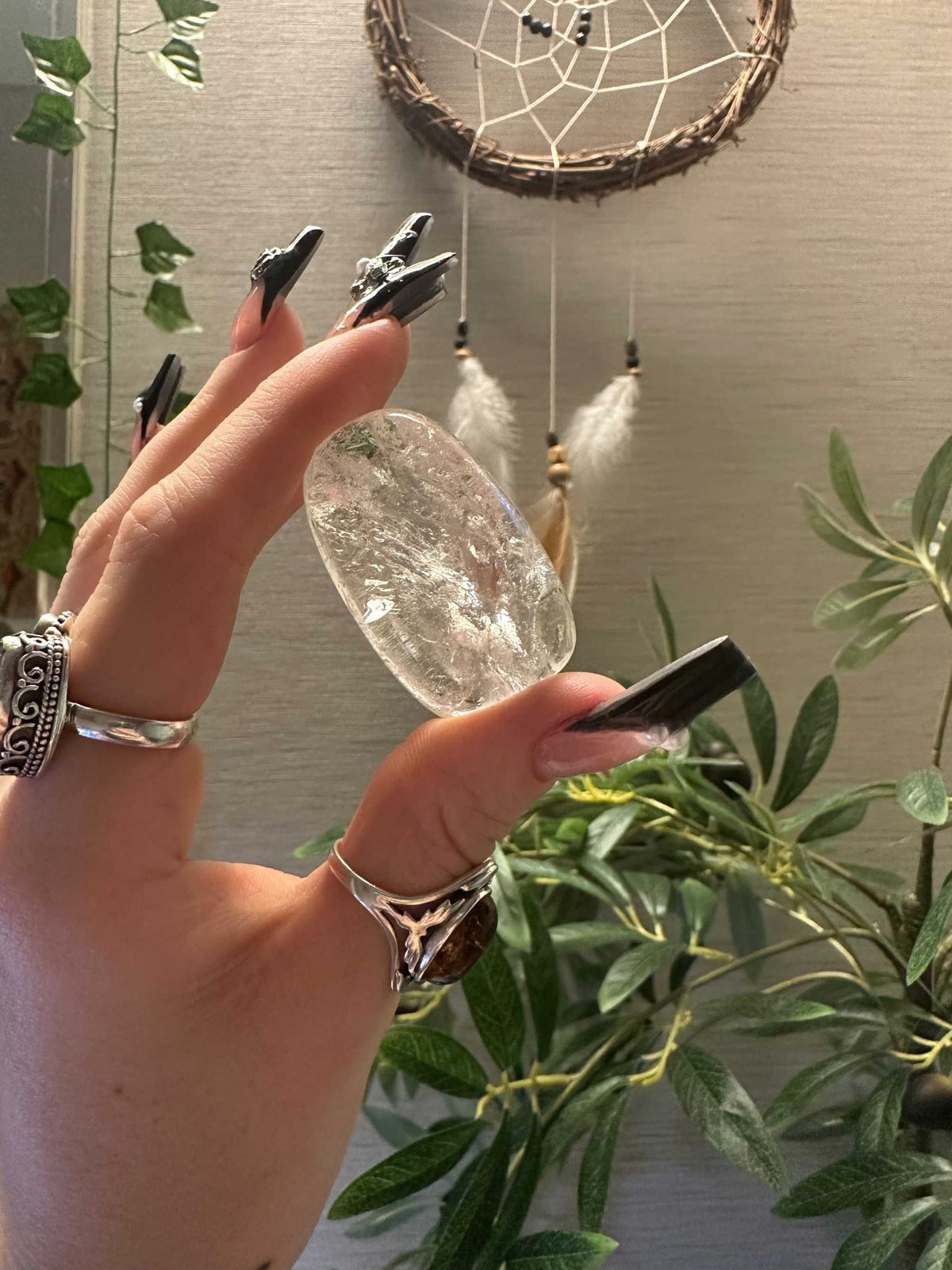 Clear Quartz Large Tumbled Stone