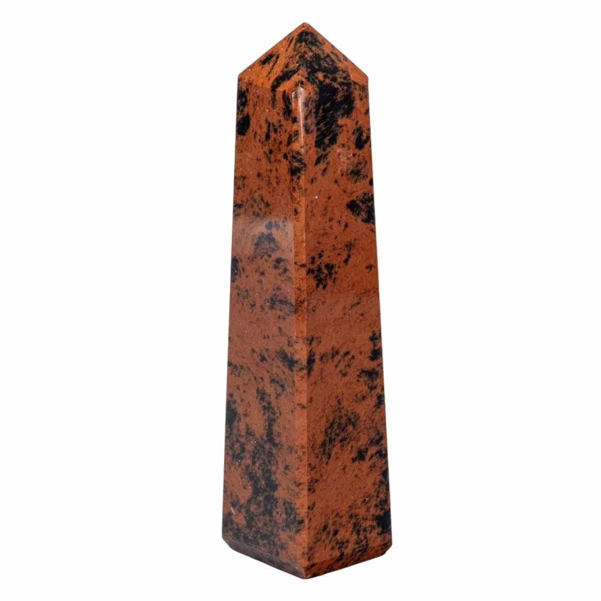 Mahogany Obsidian Crystal Tower Volcanic Glass Obelisk