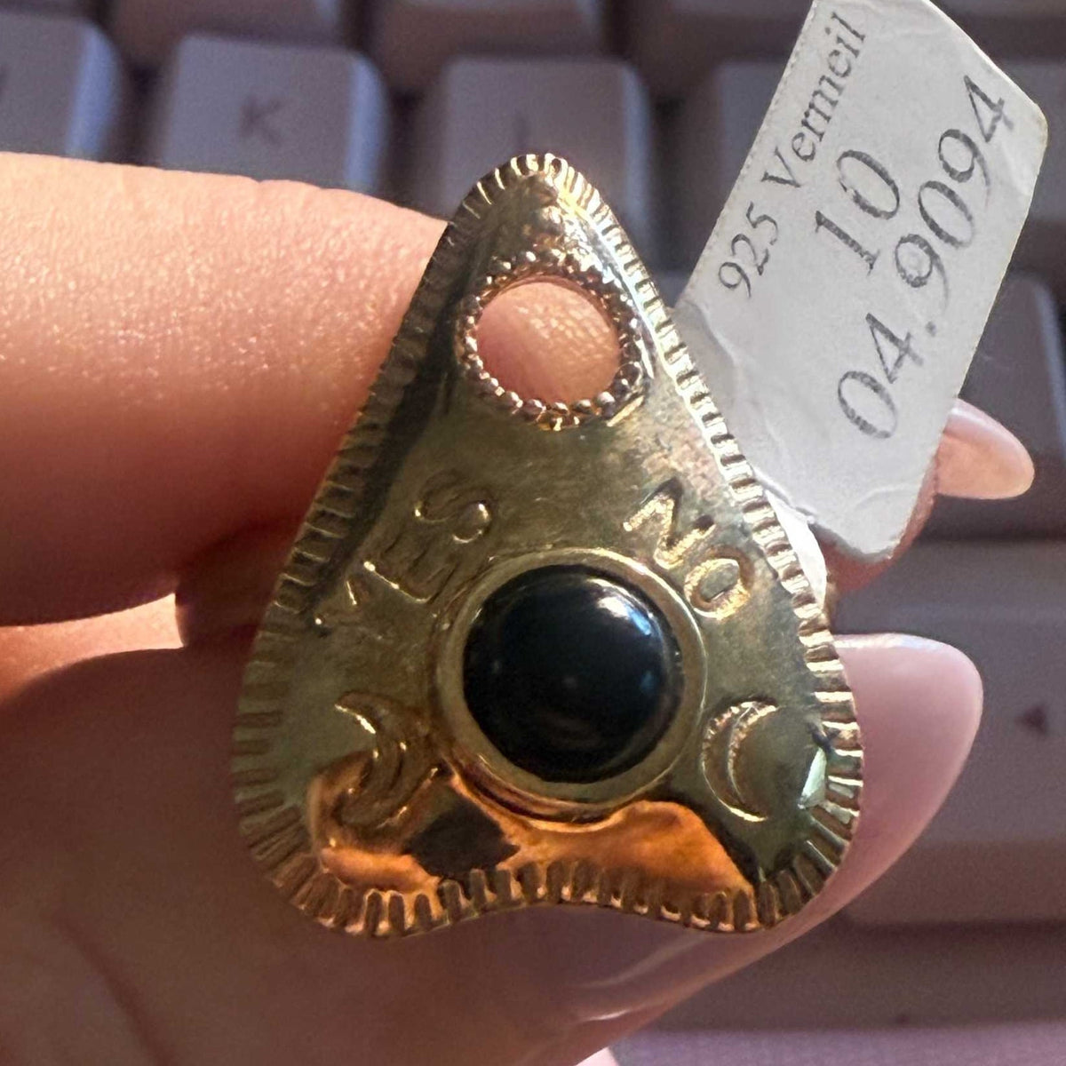 Planchette Ring | Sterling Silver & Gold Vermeil