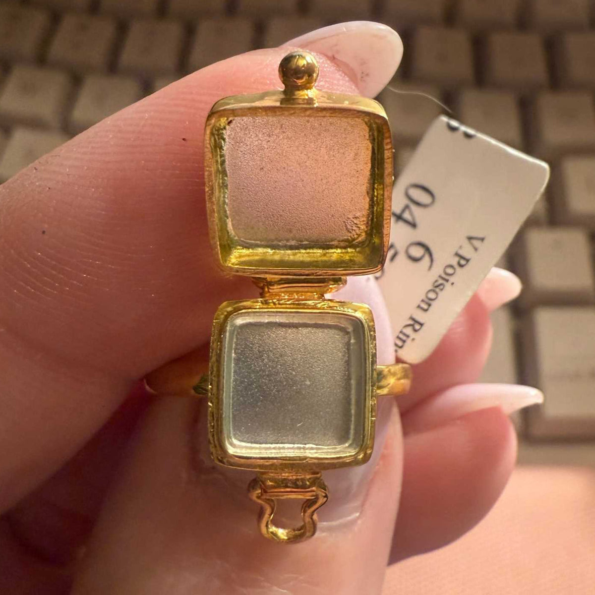 Poison Ring | Sterling Silver & Gold Vermeil Secret Locket Ring
