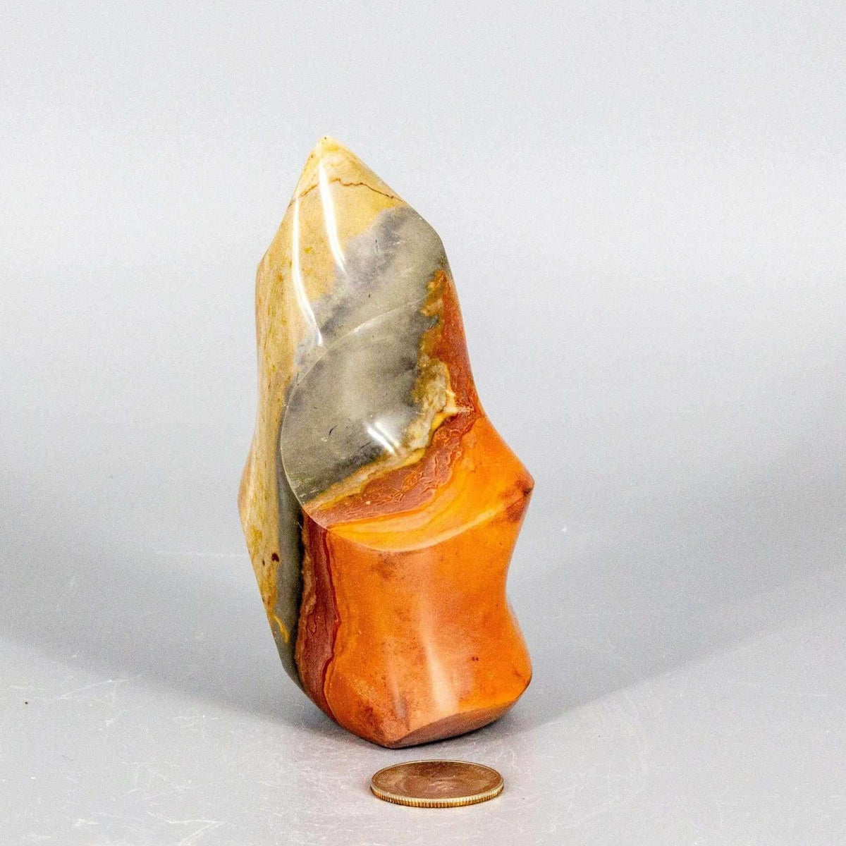 Polychrome Jasper Crystal Flame Polished Madagascar