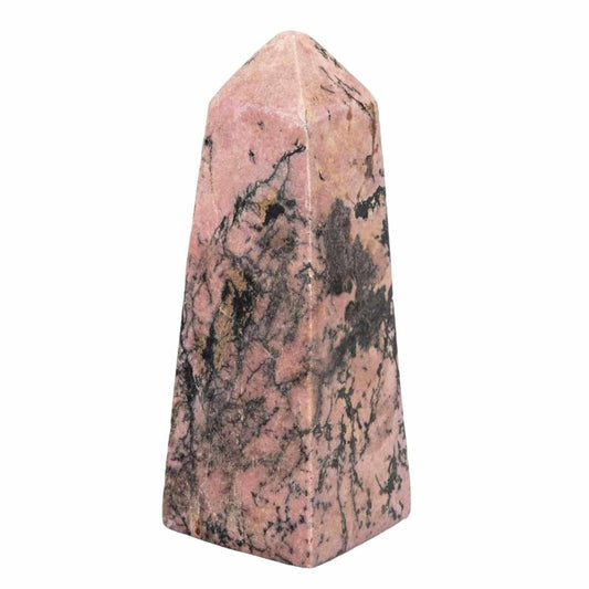 Rhodonite Crystal Tower Stone of Compassion and Healing