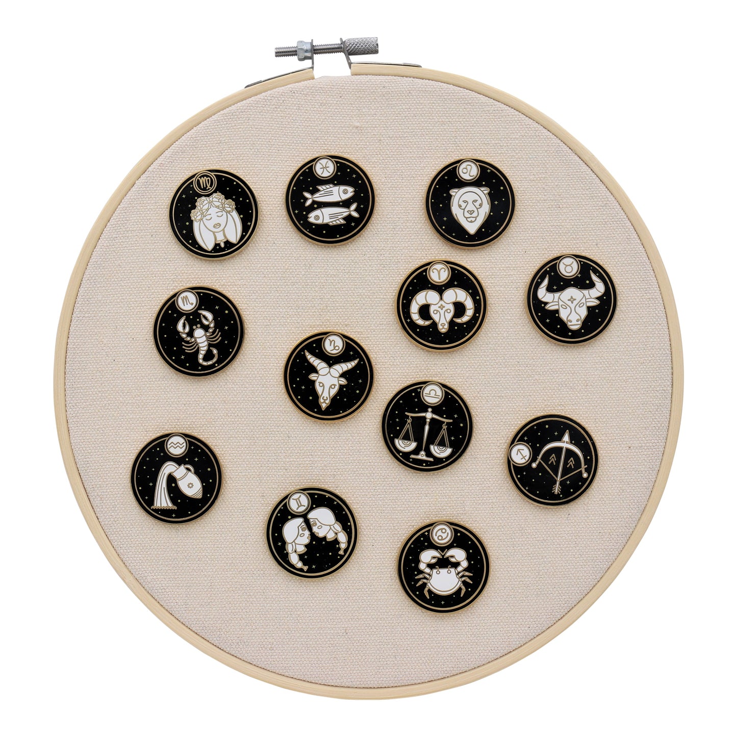 Astrological Zodiac Sign Pin - Star Sign / Astrology Enamel Pins for Birth Sign / Birthday Gift