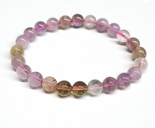 Auralite 23 Round Bead Bracelet 8mm