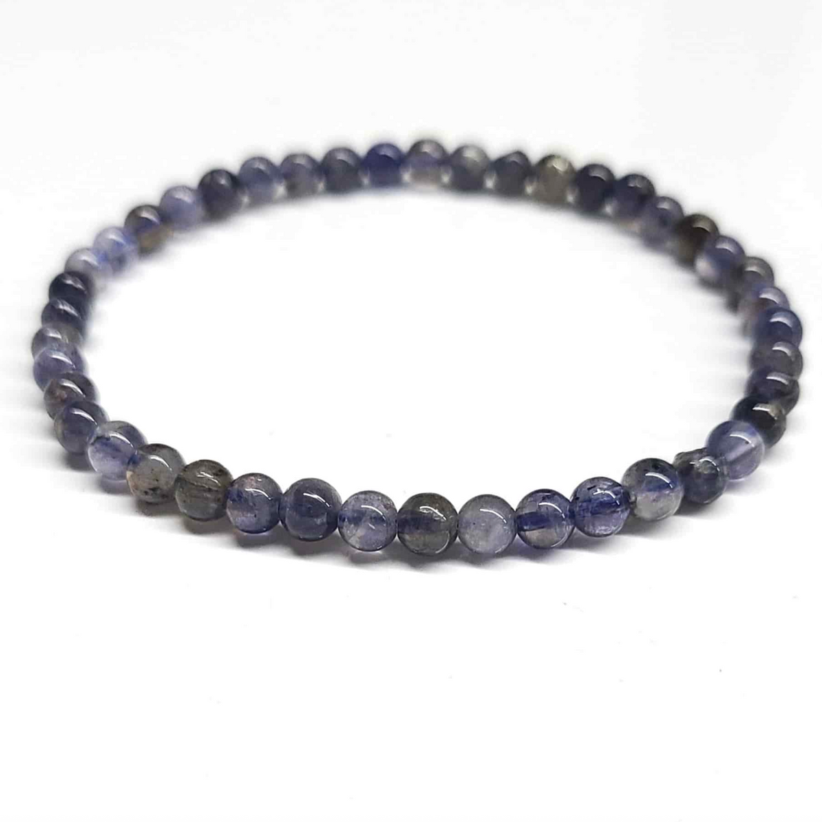Iolite Round Bead Bracelet