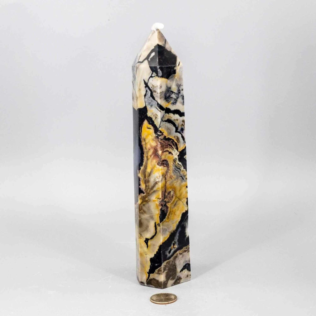 Volcano Agate Tower XL UV Reactive Crystal Tower