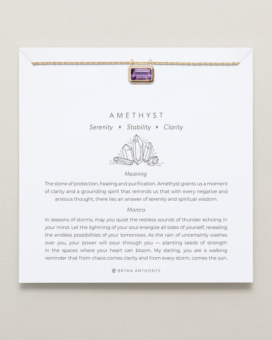 Healing Stone Necklace Amethyst
