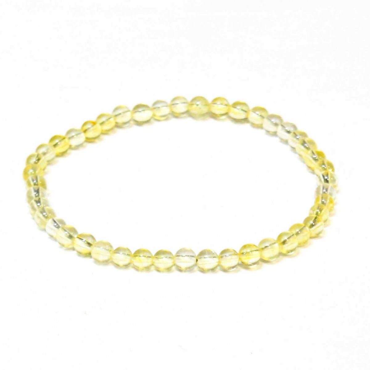Citrine Round Bead Bracelet - Stone of Abundance