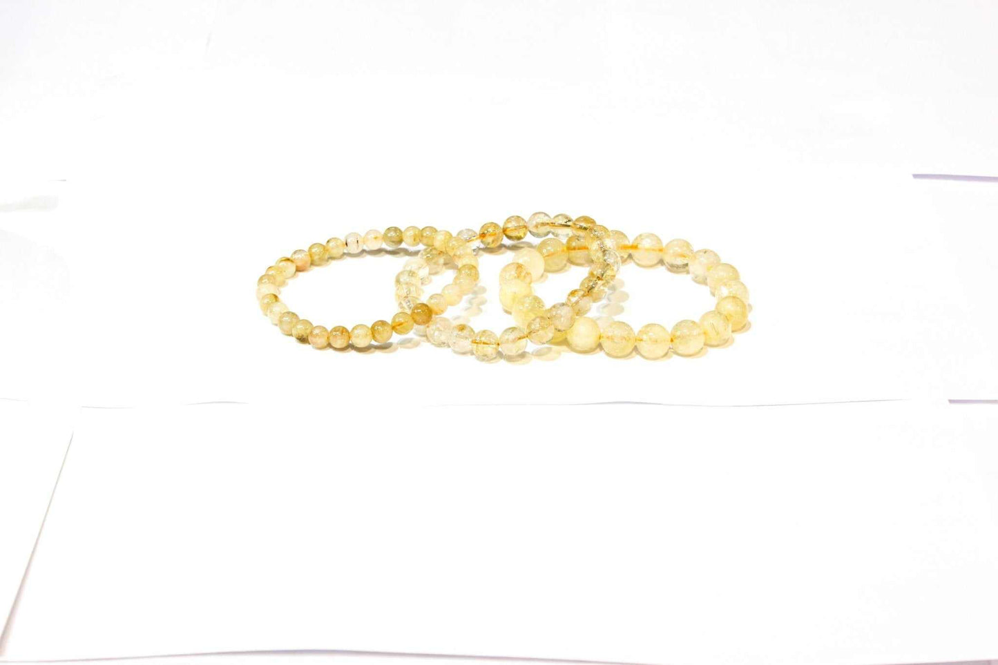 Citrine Round Bead Bracelet - Stone of Abundance