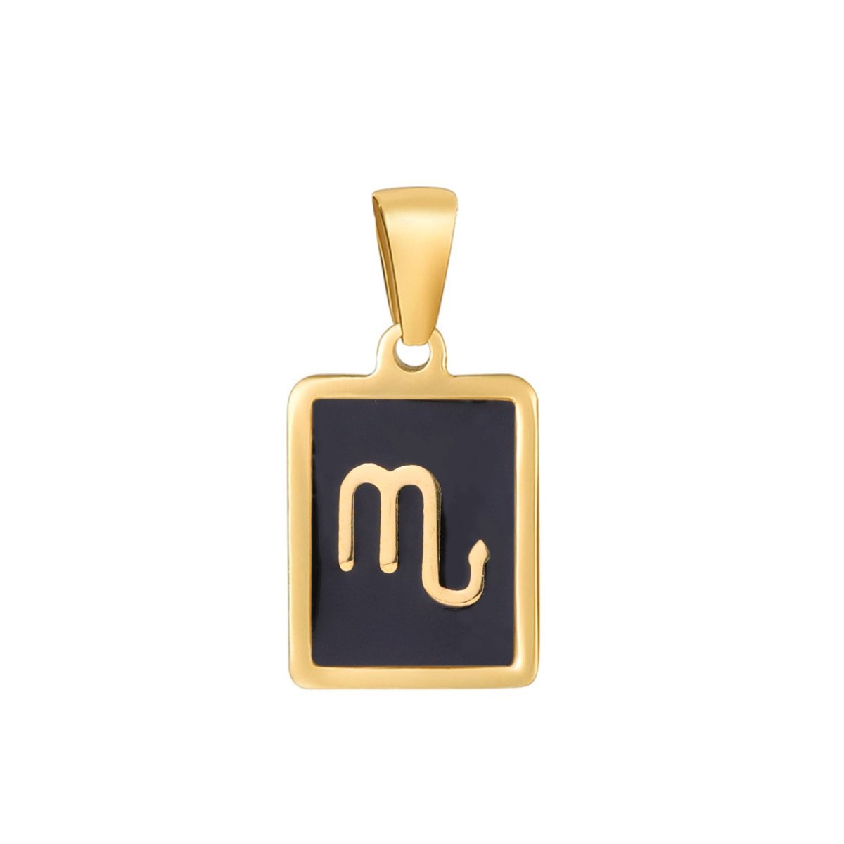 Dainty 24K Gold Filled Zodiac Sign Tag Astrology Horoscope Stainless Steel Pendants Unisex Jewelry | A-A1767-A-A1772