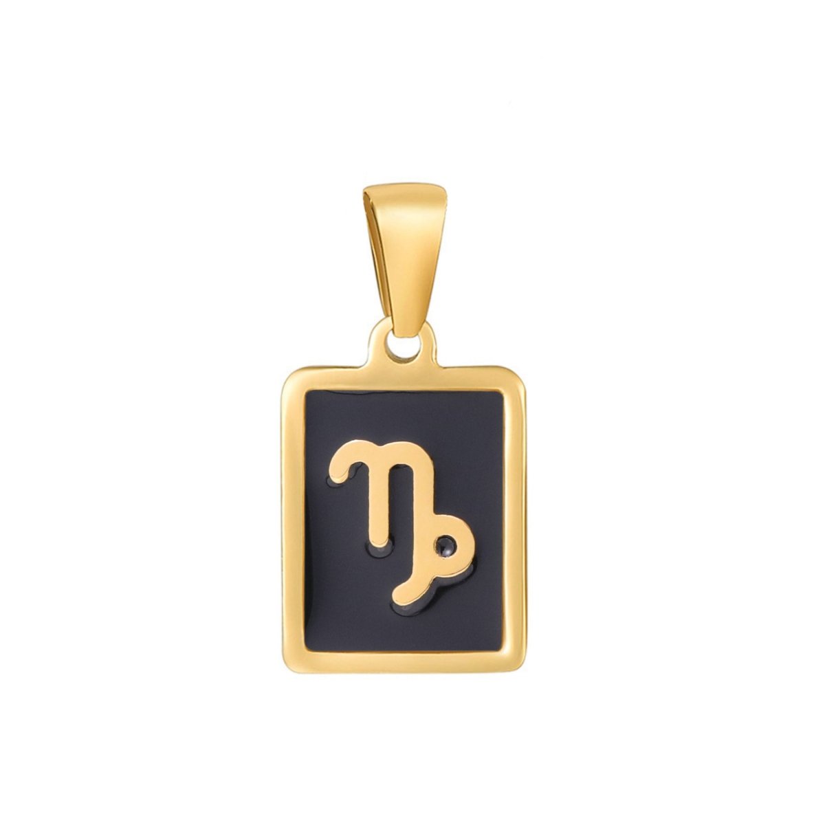 Dainty 24K Gold Filled Zodiac Sign Tag Astrology Horoscope Stainless Steel Pendants Unisex Jewelry | A-A1767-A-A1772