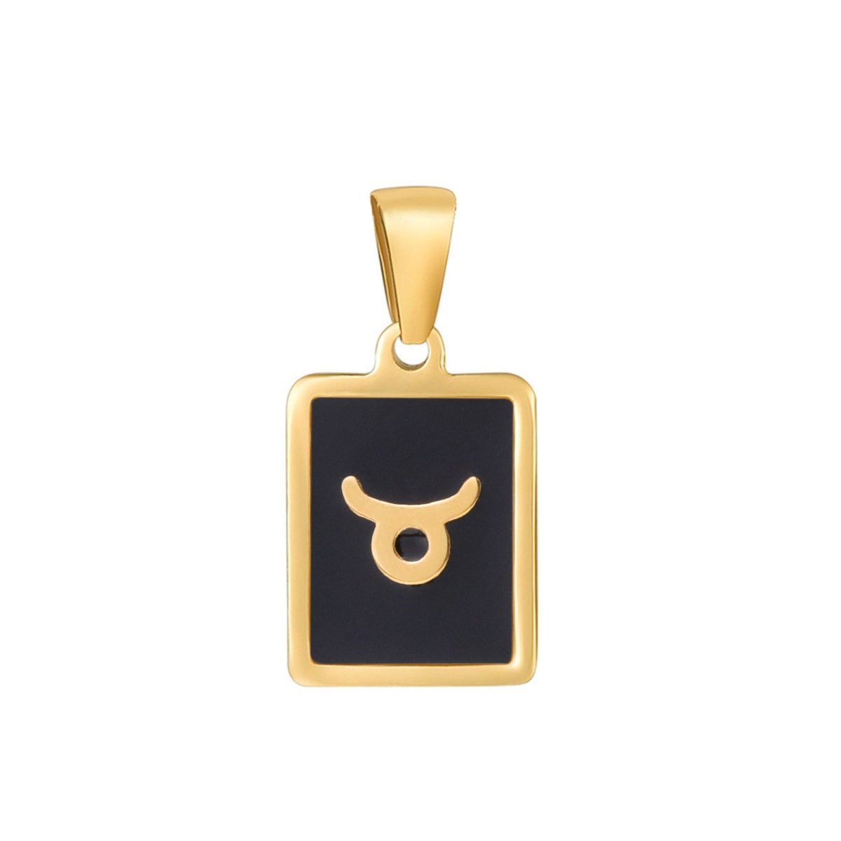Dainty 24K Gold Filled Zodiac Sign Tag Astrology Horoscope Stainless Steel Pendants Unisex Jewelry | A-A1767-A-A1772
