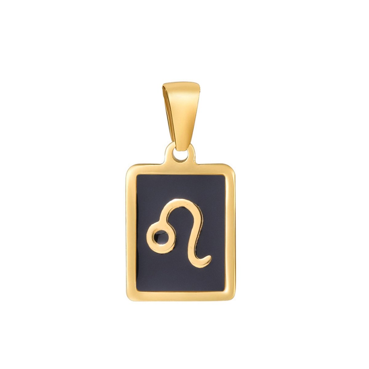 Dainty 24K Gold Filled Zodiac Sign Tag Astrology Horoscope Stainless Steel Pendants Unisex Jewelry | A-A1767-A-A1772