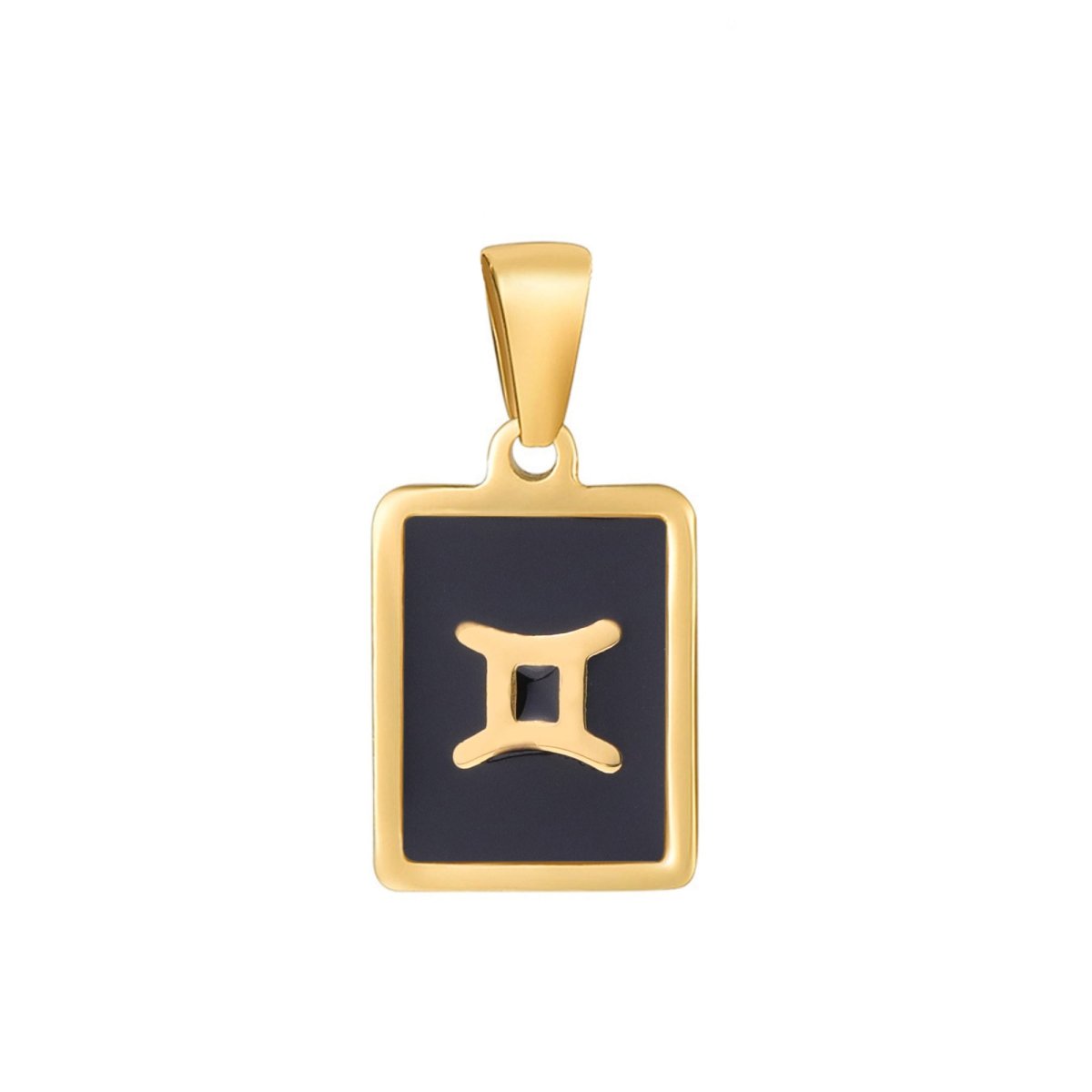 Dainty 24K Gold Filled Zodiac Sign Tag Astrology Horoscope Stainless Steel Pendants Unisex Jewelry | A-A1767-A-A1772