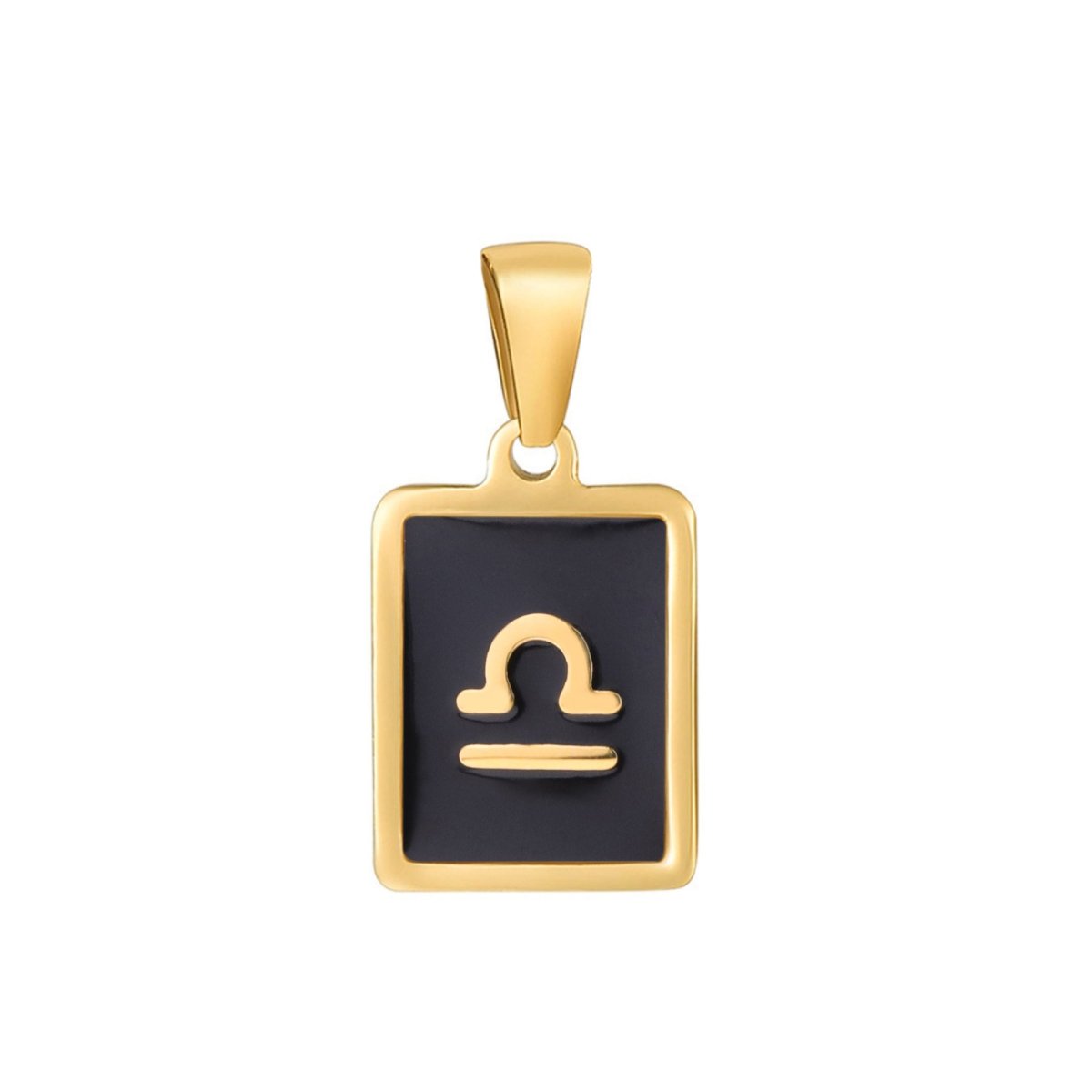 Dainty 24K Gold Filled Zodiac Sign Tag Astrology Horoscope Stainless Steel Pendants Unisex Jewelry | A-A1767-A-A1772