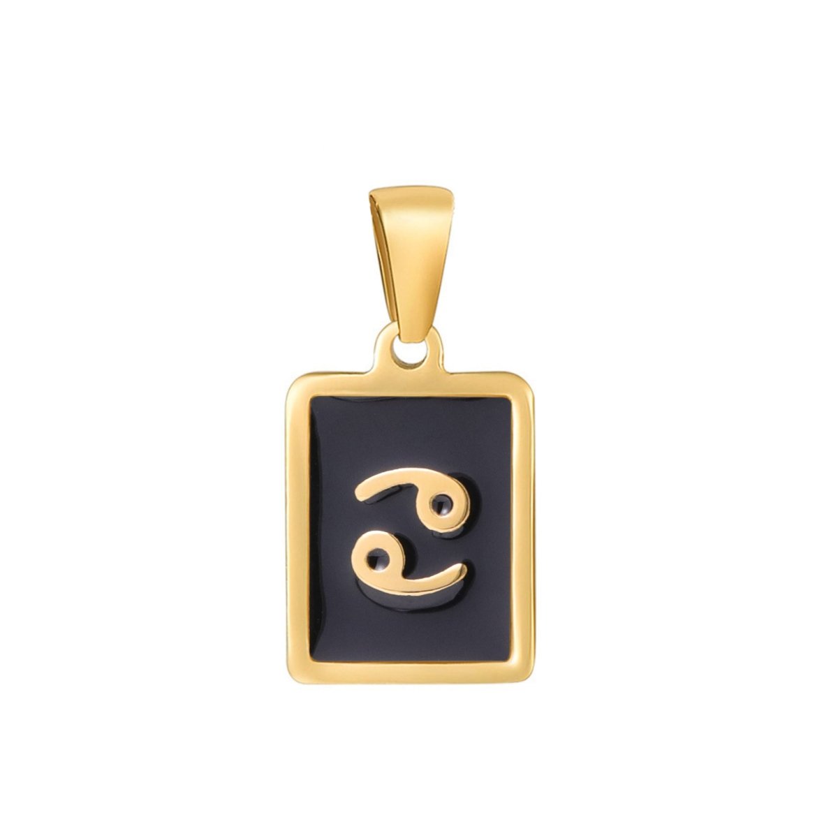 Dainty 24K Gold Filled Zodiac Sign Tag Astrology Horoscope Stainless Steel Pendants Unisex Jewelry | A-A1767-A-A1772
