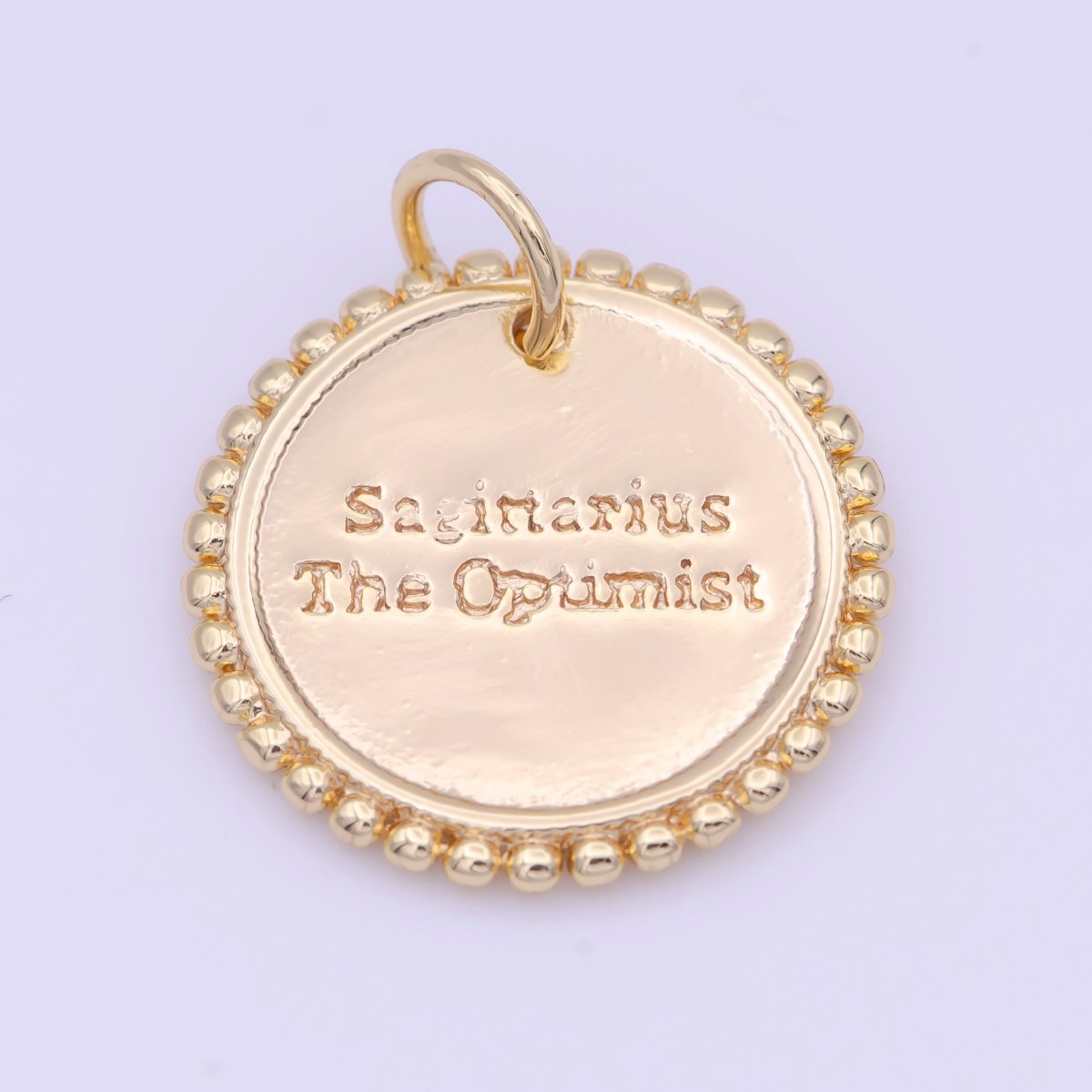 Double Sided Zodiac Horoscope Astrology Personalized Coin Charm | A-A1803-A-A1808(discontinued)