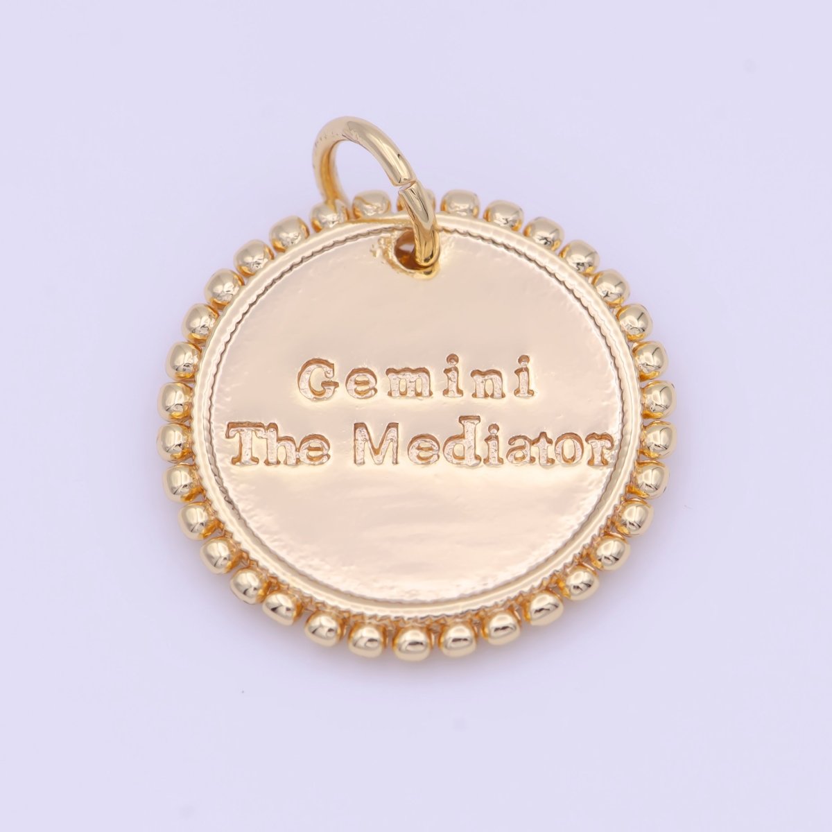 Double Sided Zodiac Horoscope Astrology Personalized Coin Charm | A-A1803-A-A1808(discontinued)