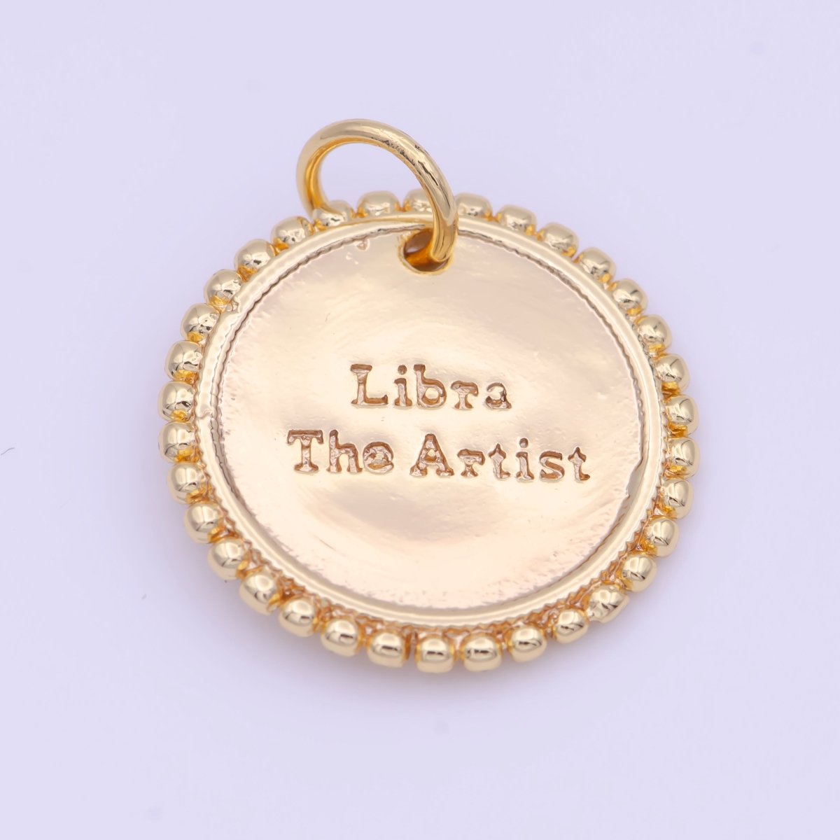 Double Sided Zodiac Horoscope Astrology Personalized Coin Charm | A-A1803-A-A1808(discontinued)