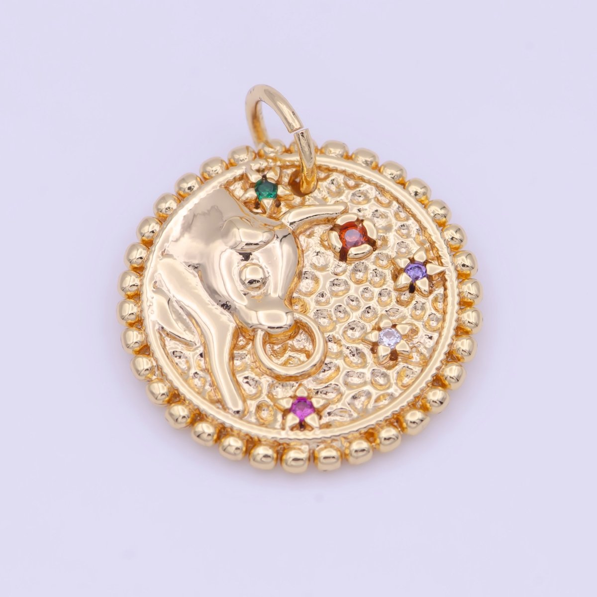 Double Sided Zodiac Horoscope Astrology Personalized Coin Charm | A-A1803-A-A1808(discontinued)