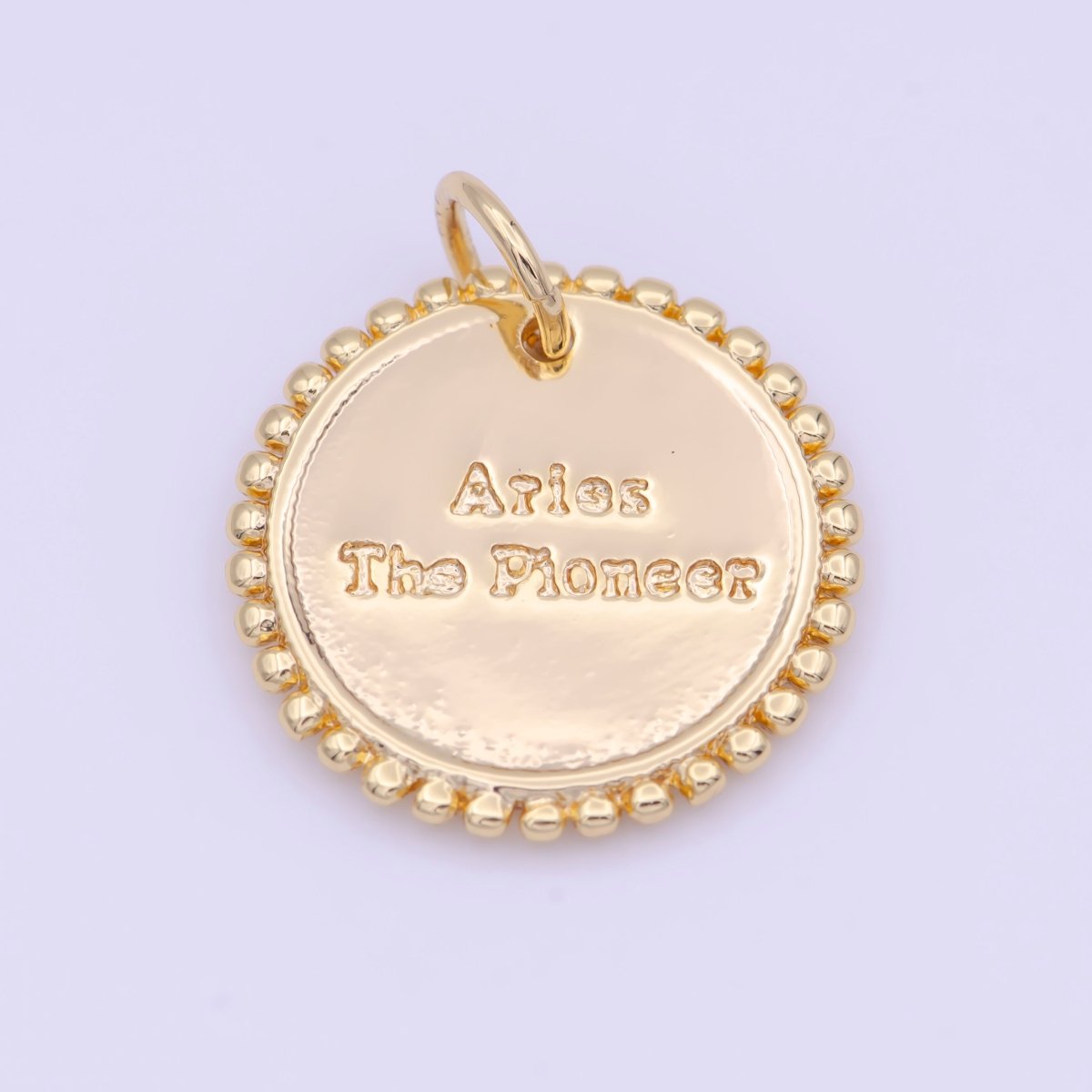 Double Sided Zodiac Horoscope Astrology Personalized Coin Charm | A-A1803-A-A1808(discontinued)