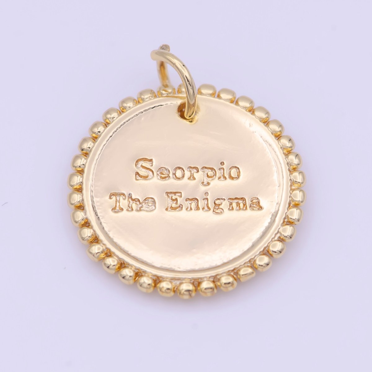 Double Sided Zodiac Horoscope Astrology Personalized Coin Charm | A-A1803-A-A1808(discontinued)