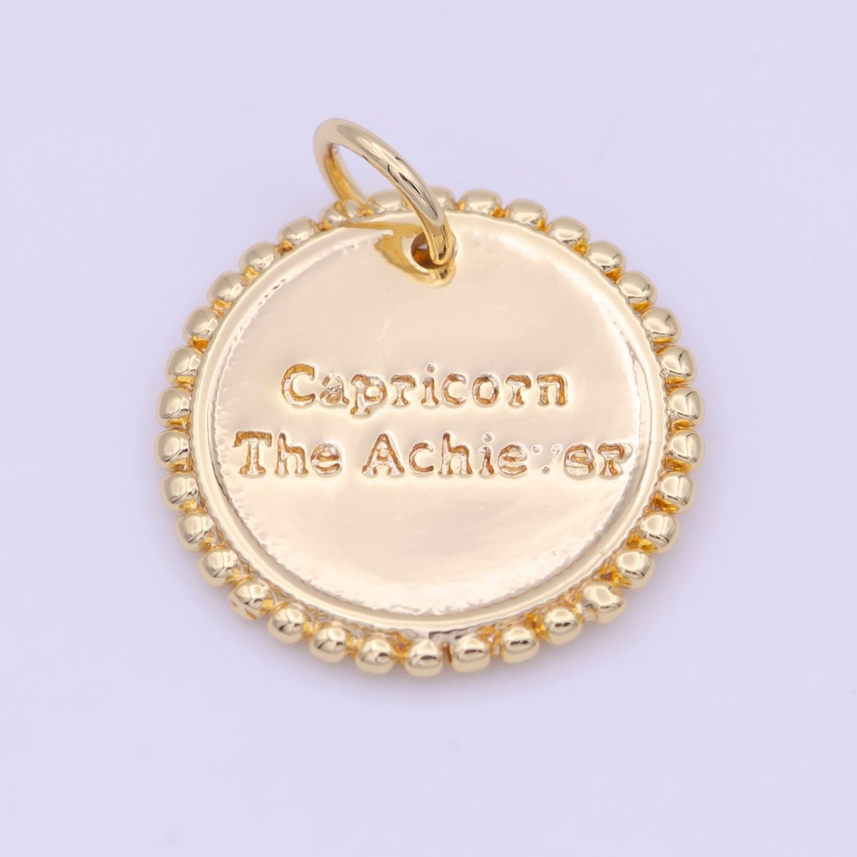 Double Sided Zodiac Horoscope Astrology Personalized Coin Charm | A-A1803-A-A1808(discontinued)