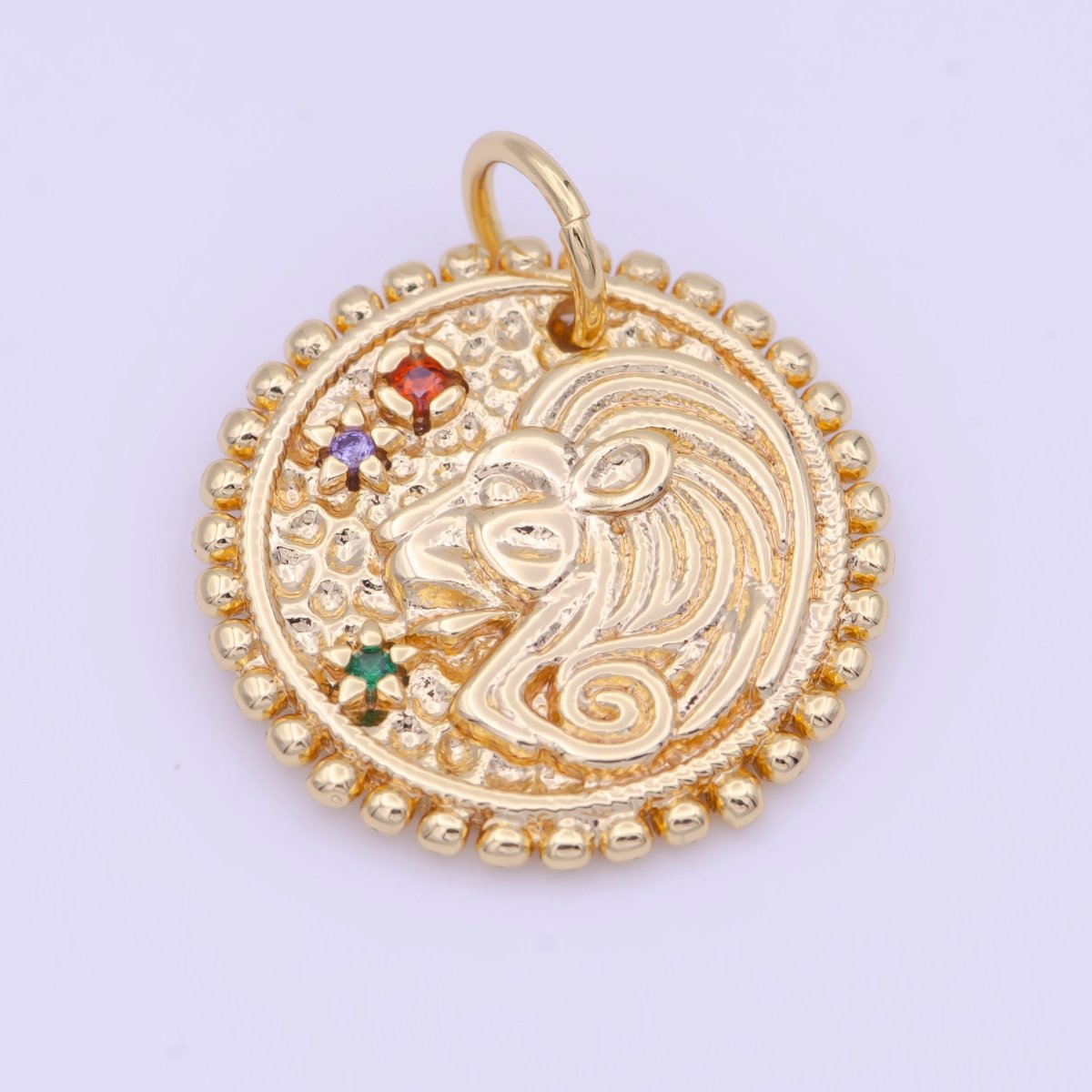 Double Sided Zodiac Horoscope Astrology Personalized Coin Charm | A-A1803-A-A1808(discontinued)