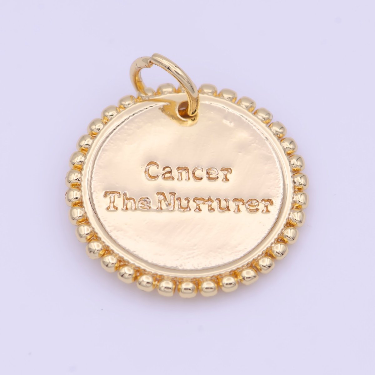 Double Sided Zodiac Horoscope Astrology Personalized Coin Charm | A-A1803-A-A1808(discontinued)