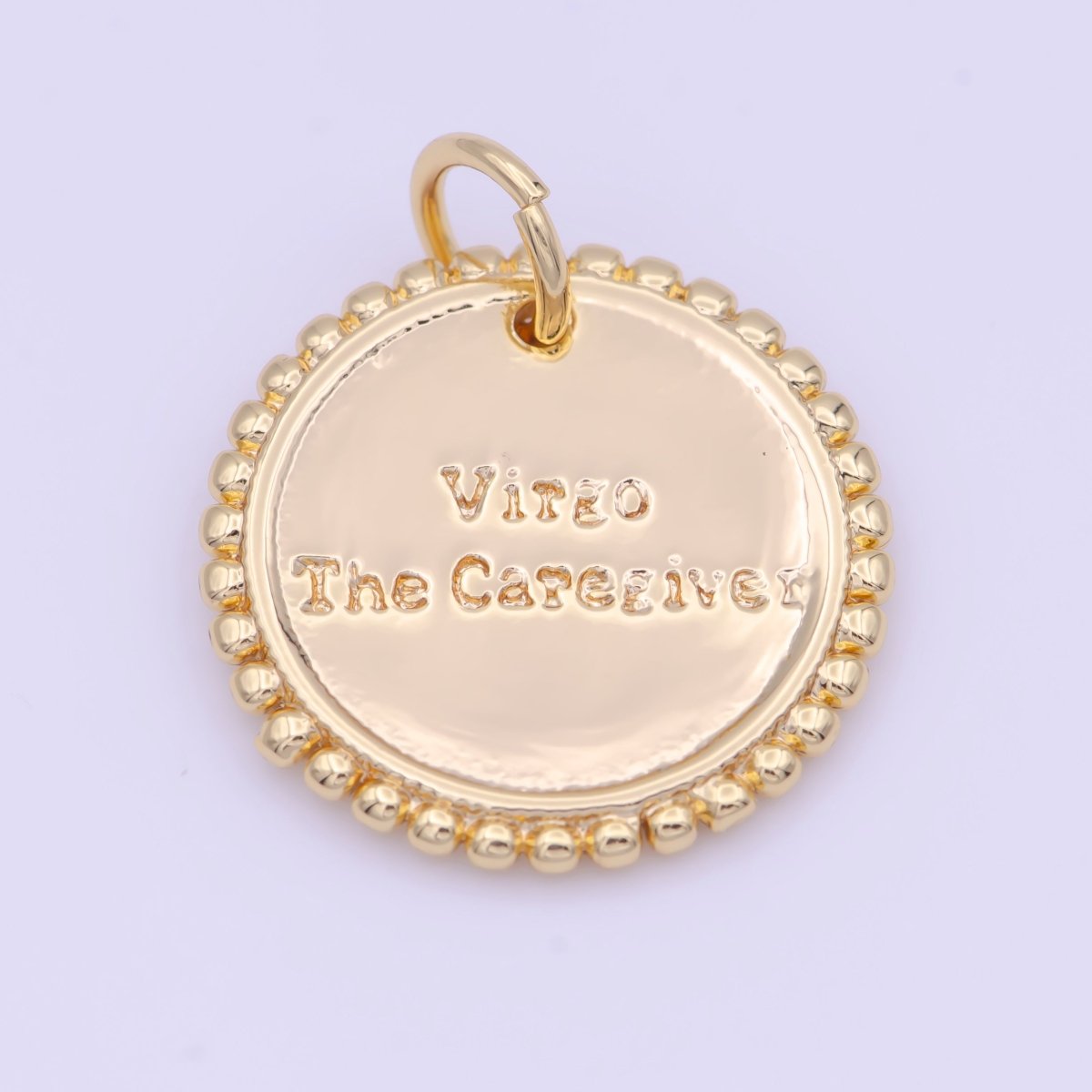 Double Sided Zodiac Horoscope Astrology Personalized Coin Charm | A-A1803-A-A1808(discontinued)