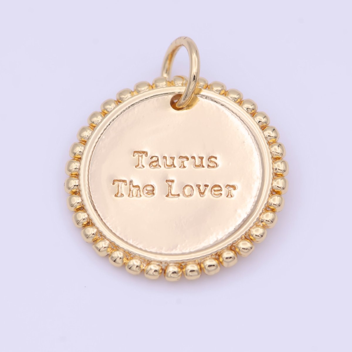 Double Sided Zodiac Horoscope Astrology Personalized Coin Charm | A-A1803-A-A1808(discontinued)