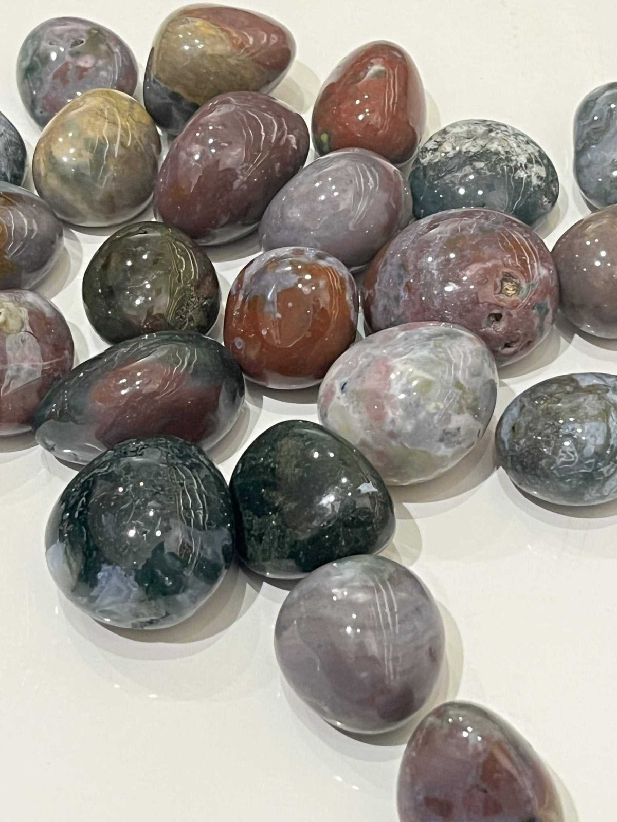 Fancy Jasper Tumbled Pocket Stone