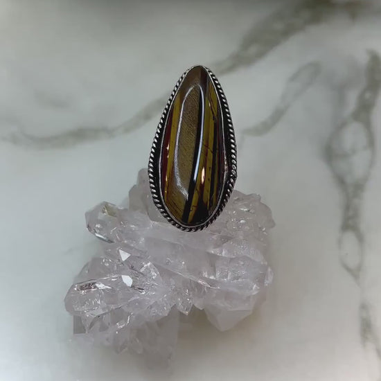 Tiger’s Eye 925 Silver Ring - Enjoy Protection and Prosperity