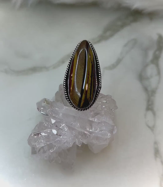 Tiger’s Eye 925 Silver Ring - Enjoy Protection and Prosperity