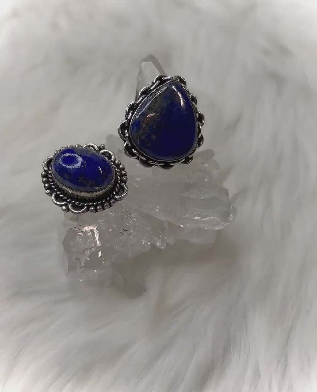 Luxurious 925 Silver Lapis Lazuli Rings - Timeless Elegance and Bold Hues