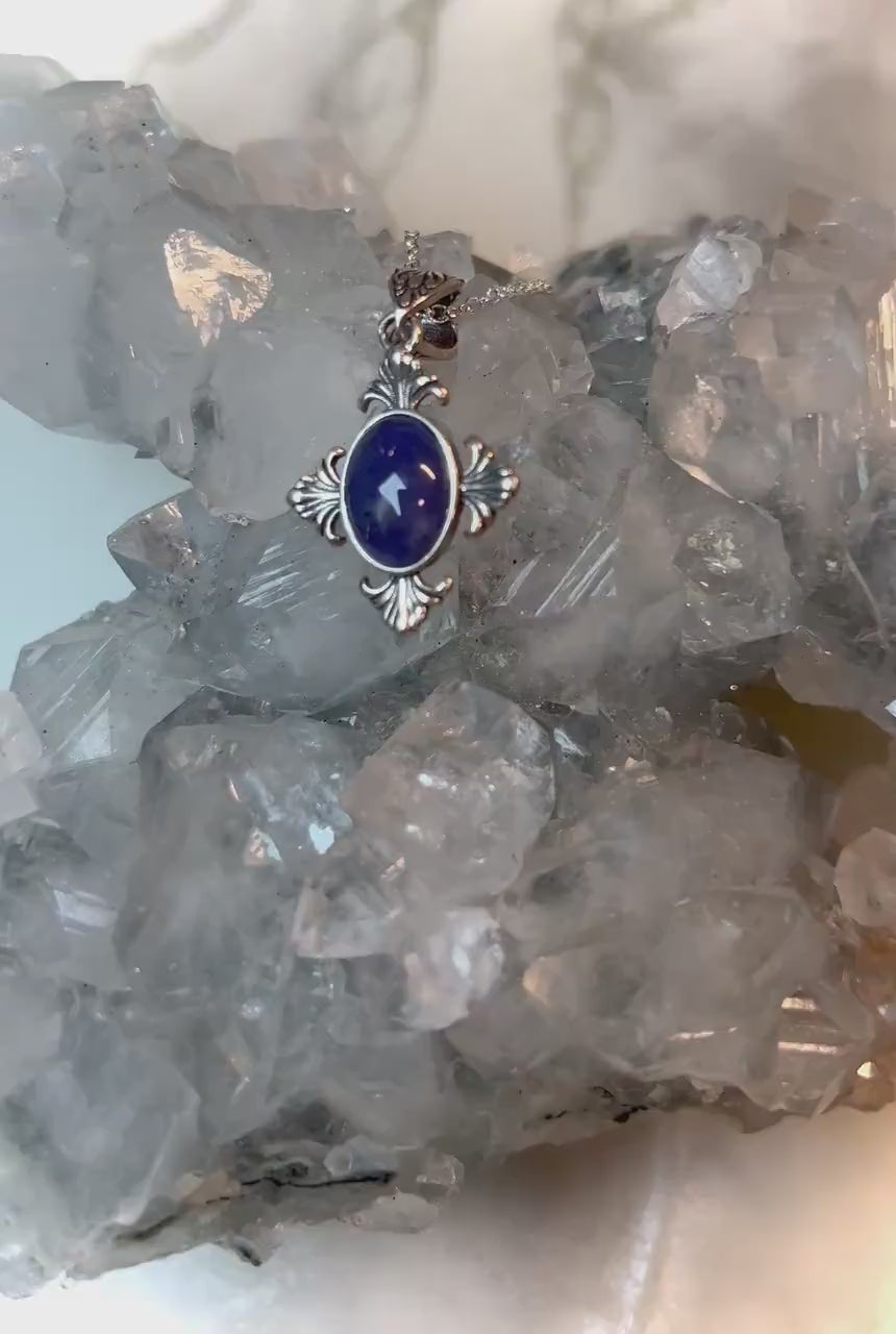 Coveted 925 Silver Tanzanite Pendant - Unveil Elegance and Spiritual Insight