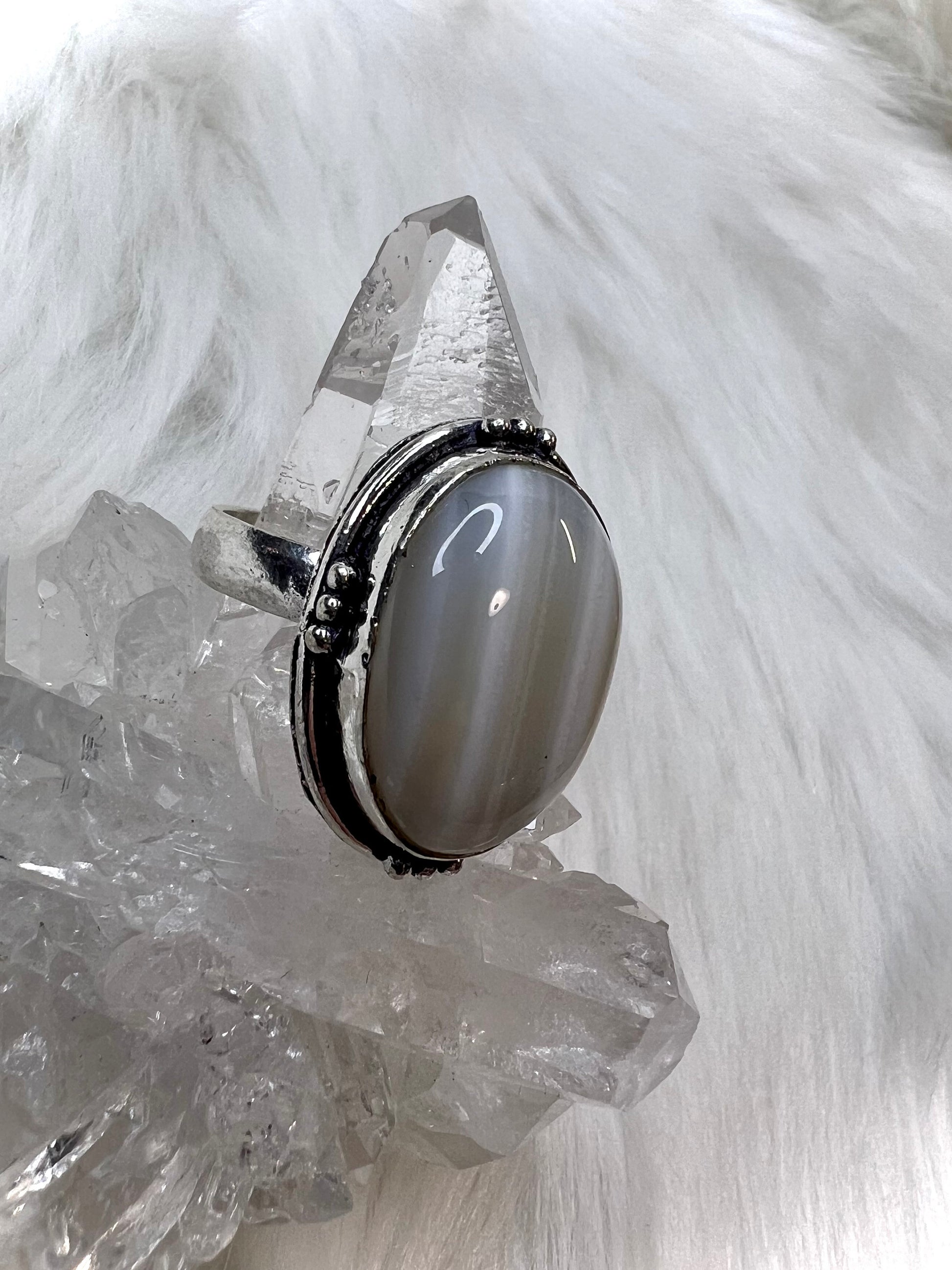 Banded Agate Rings | Hand-forged 925 Silver Rings | Earthy and Grounding