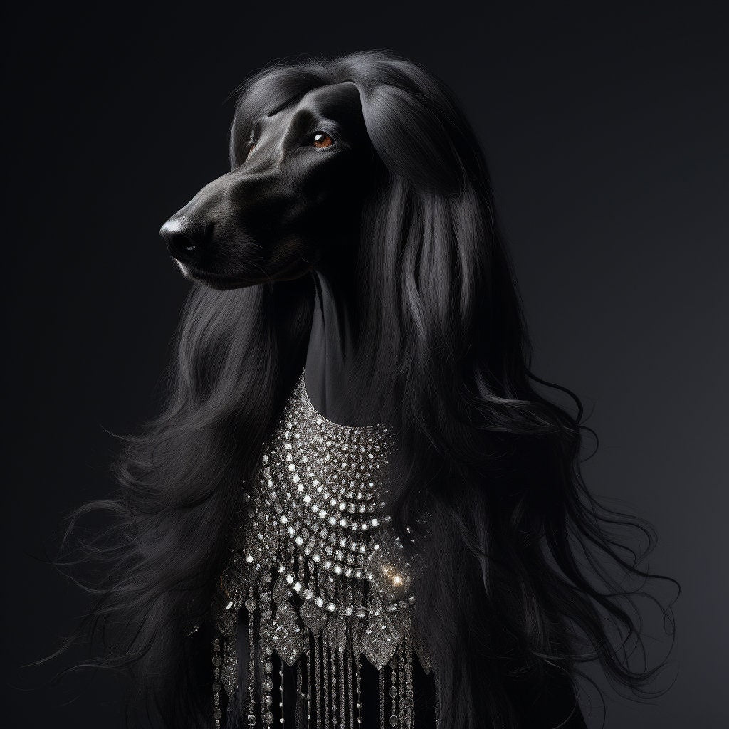 Afghan Hound intuitively picks your order