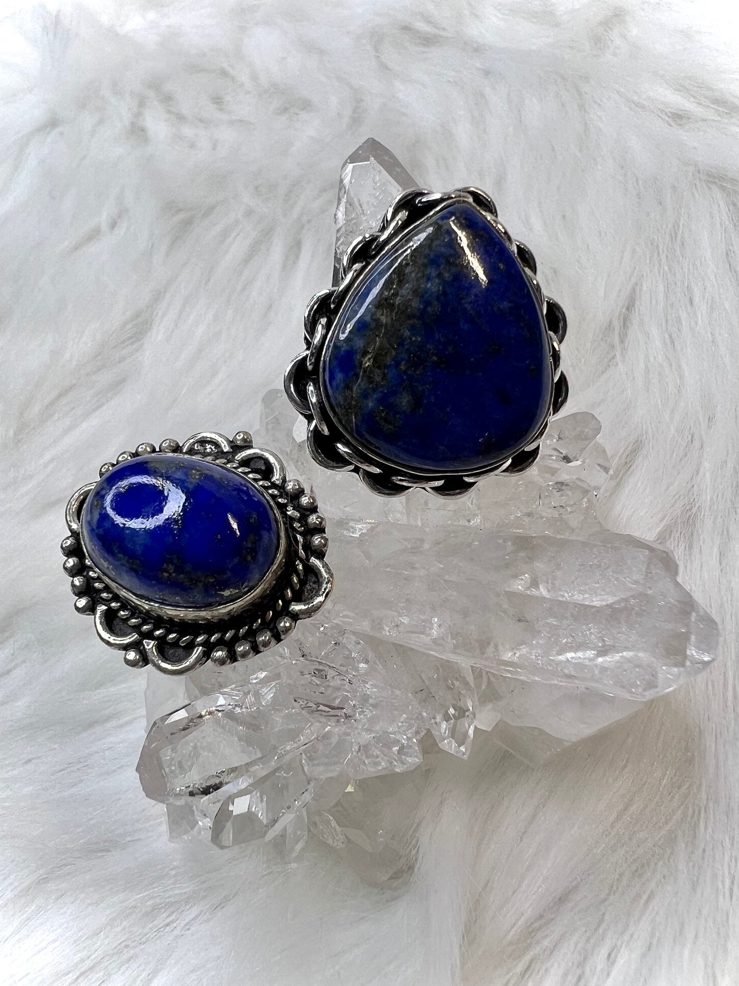 Lapis Lazuli Rings | Luxury in 925 Silver | Timeless Elegance and Bold Hues