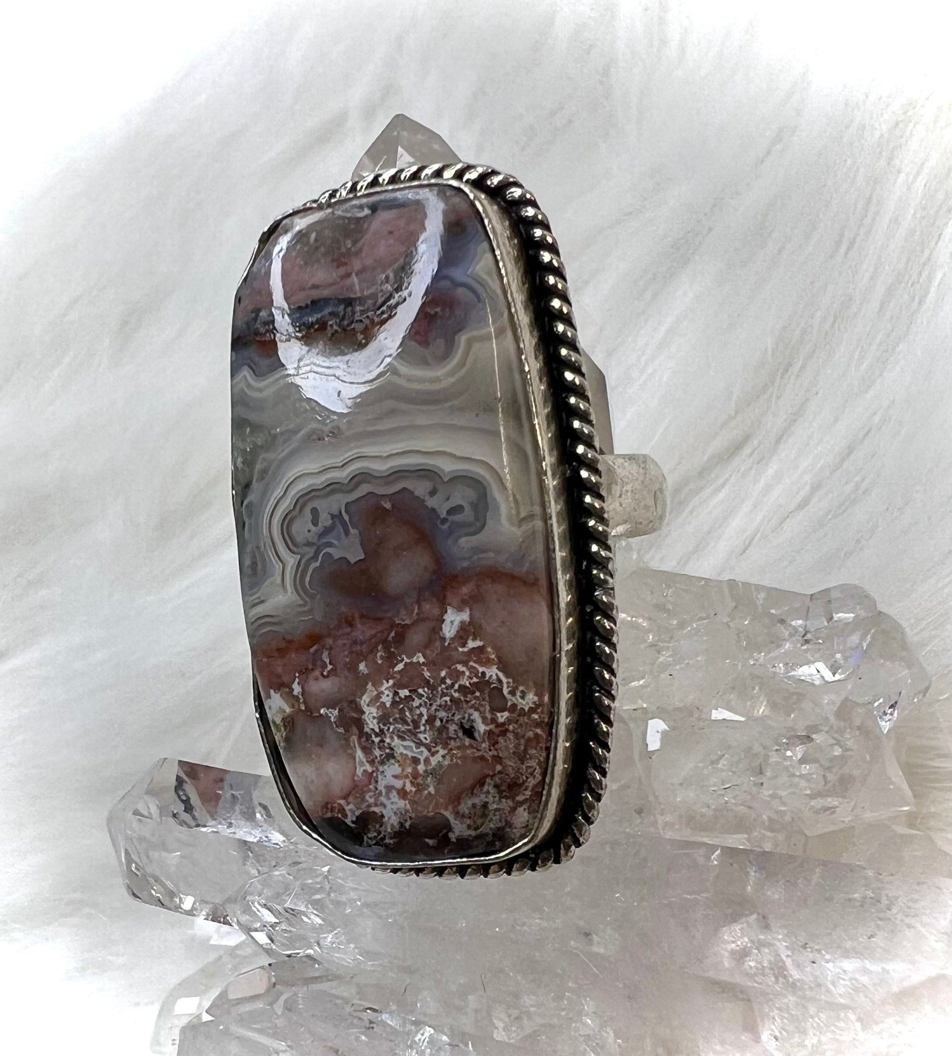 Laguna Agate Size 7 Ring | 925 Silver | Your Very Own Limited Edition Piece of Art