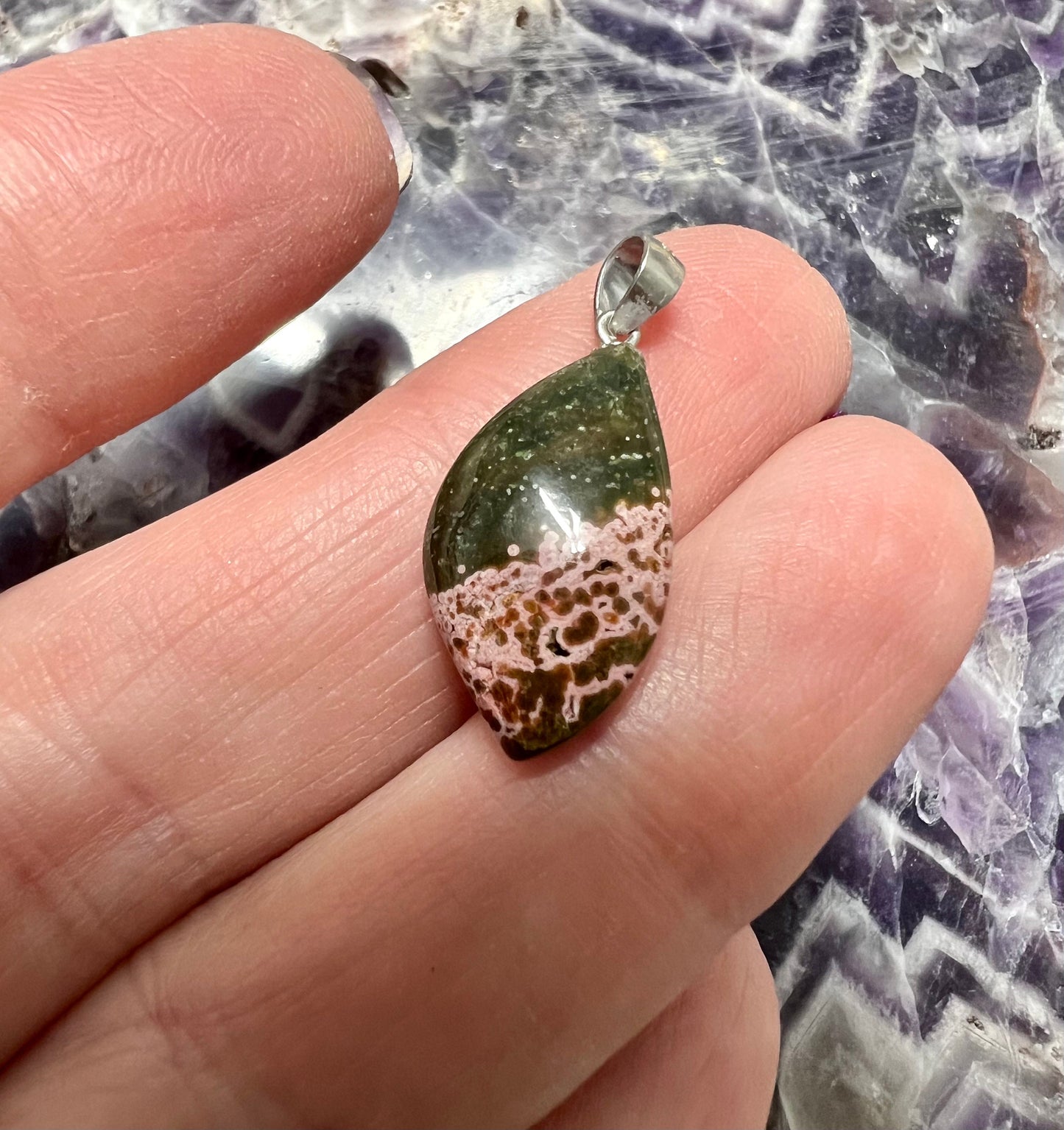 Ocean Jasper Pendants | 8th Vein Orbicular Precious Limited | Handmade Gems | Joyfully Calm