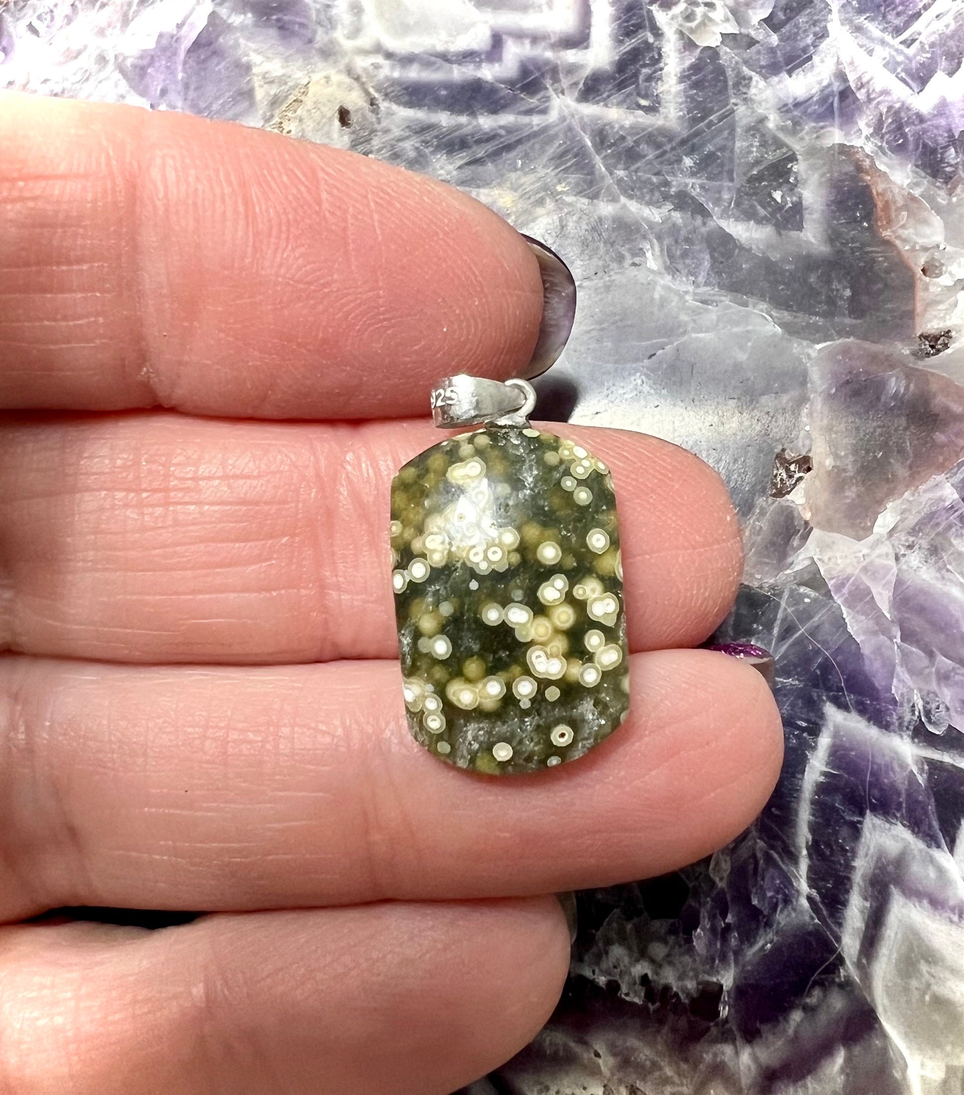 Ocean Jasper Pendants | 8th Vein Orbicular Precious Limited | Handmade Gems | Joyfully Calm